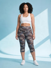 Load image into Gallery viewer, Plus Size Hi-Waisted Butter Soft Camo Capri Leggings