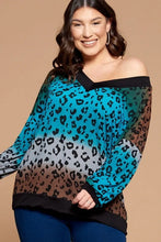 Load image into Gallery viewer, Ombre Cheetah V-Neck - Image 1