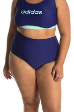 Load image into Gallery viewer, Adidas Plus Size Women's Navy Blue Swim Bikini Tankini Bottoms Briefs Hi NWT $54 - Image 1