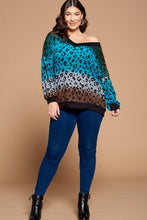 Load image into Gallery viewer, Ombre Cheetah V-Neck