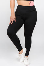 Load image into Gallery viewer, Plus Size Hi-Waisted Full Length Workout Leggings w/ Phone Pocket