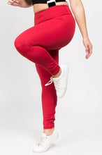 Load image into Gallery viewer, Plus Size Hi-Waisted Full Length Workout Leggings w/ Phone Pocket