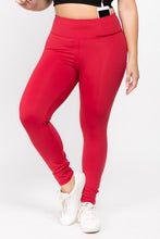 Load image into Gallery viewer, Plus Size Hi-Waisted Full Length Workout Leggings w/ Phone Pocket